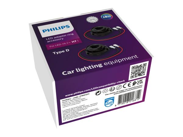 Preview: Philips Montagehalterung Adapter Ring Typ D für Ultinon Pro6000 H7 LED - 11176X2