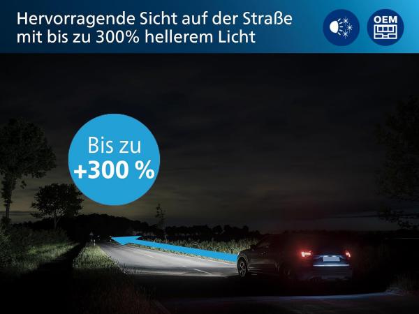 Philips Pro6000 Boost +300% H4 LED Abblendlicht für Opel Karl Rocks ab 2015