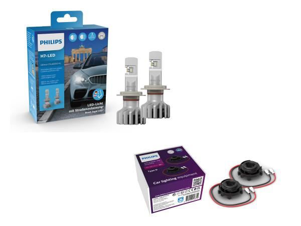 Philips Ultinon Pro6000 H7 LED Set für VW Golf Sportsvan 2014-2017 Zulassung