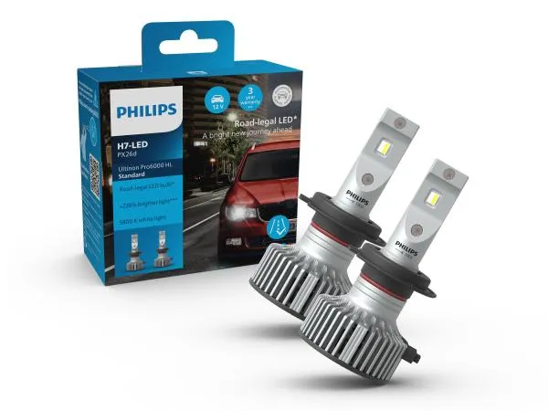 Philips Ultinon Pro6000 Standard H7 LED Abblendlicht +220% - 11972U60SX2