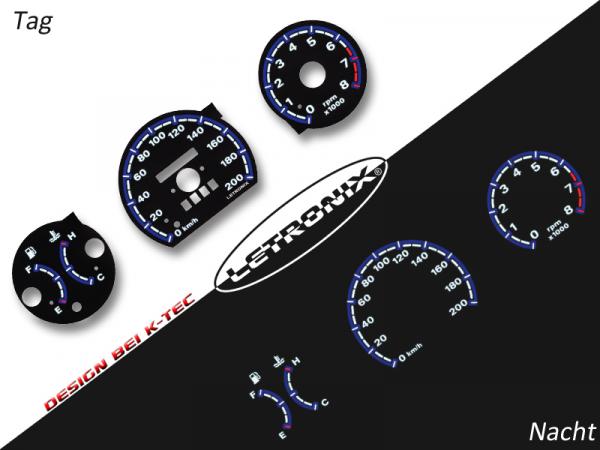 Plasma Tacho Tachoscheiben Fiat Punto 0-200km/h 8000U/min