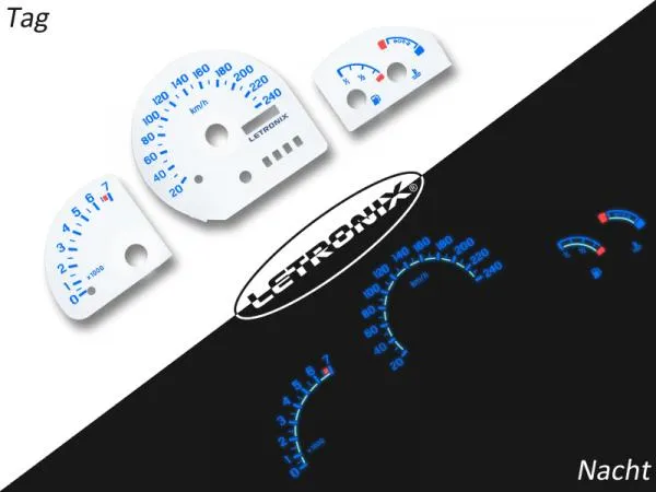 Plasma Tacho Tachoscheiben für Ford Fiesta RS 20-240Km/h 7000U/Min