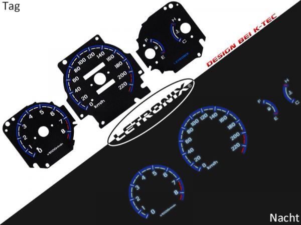 LETRONIX Tachoblende ECHT Carbon Tacho Blende Cover geeignet für Fahrzeug  Tacho Corsa C Combo C Tigra B : : Auto & Motorrad