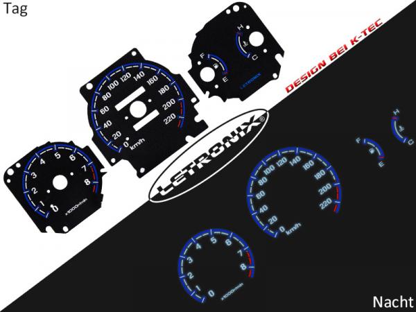 Plasma Tacho Tachoscheiben Honda Civic 0-220Km/h 8000U/Min