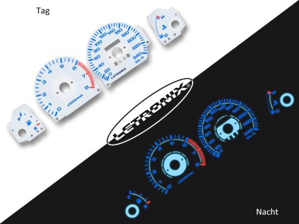 Plasma Tacho Tachoscheiben Mazda 323 S4 BG 0-240Km/h 8000U/Min