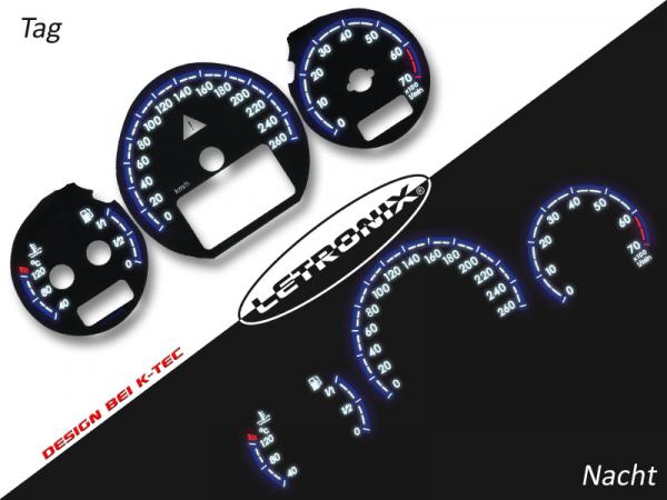 Plasma Tacho Tachoscheiben Mercedes W202 0-260Km/h 7000U/Min