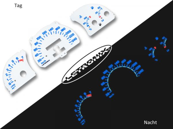 Plasma Tacho Tachoscheiben Opel Astra F Vectra A 20-240Km/h 7000U/Min