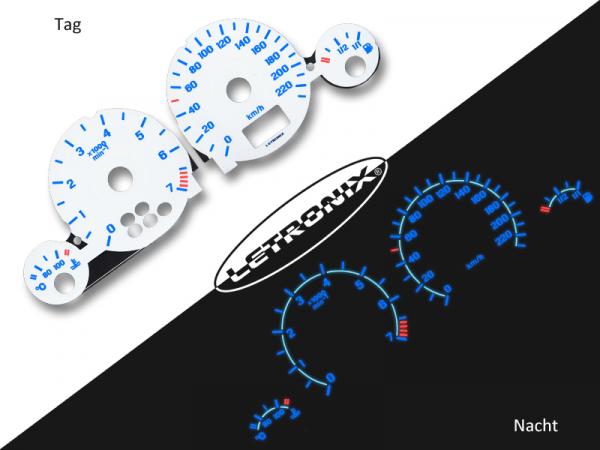 Plasma Tacho Tachoscheiben Opel Astra G Zafira A 0-220Km/h 7000U/Min