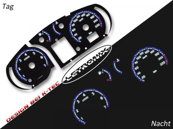 Plasma Tacho Tachoscheiben Renault Clio B 20-220Km/h 7000U/Min