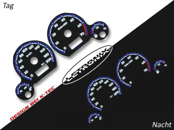 Plasma Tacho Tachoscheiben für VW Polo 6n Golf 3 0-200km/h 7000U/Min