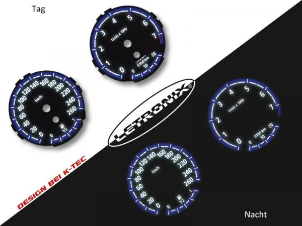 Plasma Tacho Tachoscheiben für BMW E90 E91 E92 E93 0-260Km/h 7000U/Min