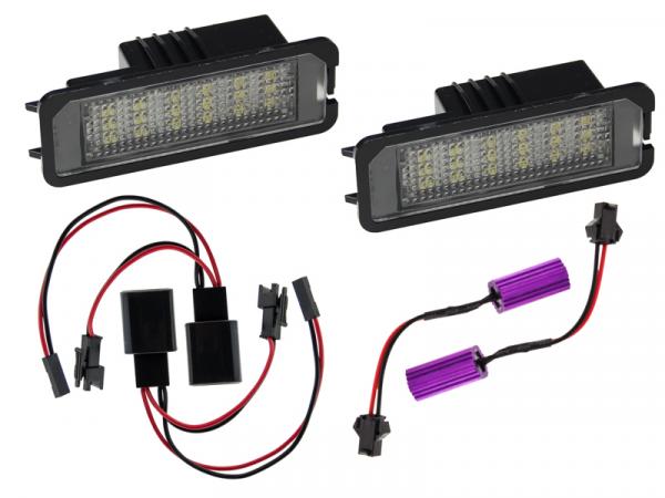 LED Kennzeichenbeleuchtung Module Seat Ibiza ab Bj. 09, mit E-Prüfzeichen, LED Kennzeichenbeleuchtung für Seat, LED Kennzeichenbeleuchtung