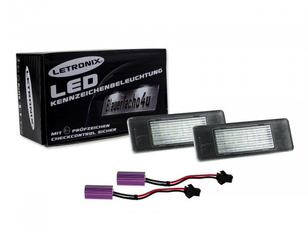 SMD LED Kennzeichenbeleuchtung für Nissan Juke F15 ab 2010 E-Prüfzeichen