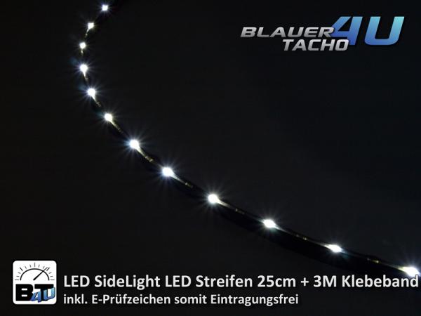 TFL LED Tagfahrlicht (Standlicht) Stripe SideLED E-Prüfzeichen