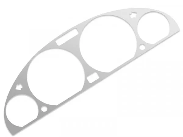 Tachoblende in Silber Tacho für BMW E46 3er 320 325 M3