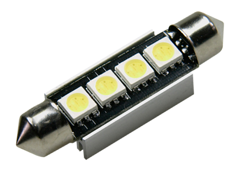 4x 42mm LED Soffitte 5050 4 SMD Weiß Lampen Innenraum Beleuchtung Deutsche Post 