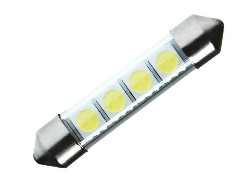 1x Led - Lampe Soffitte 42mm - 44mm C5W Höflichkeitslichter und  Kennzeichenbeleuchtung | 6500K Weißes Eis