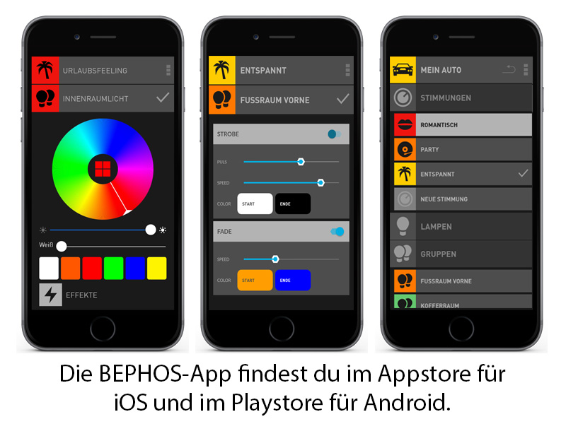 Bephos Rgb Led Innenraumbeleuchtung Hyundai I30n Pd Mit Panoramadach