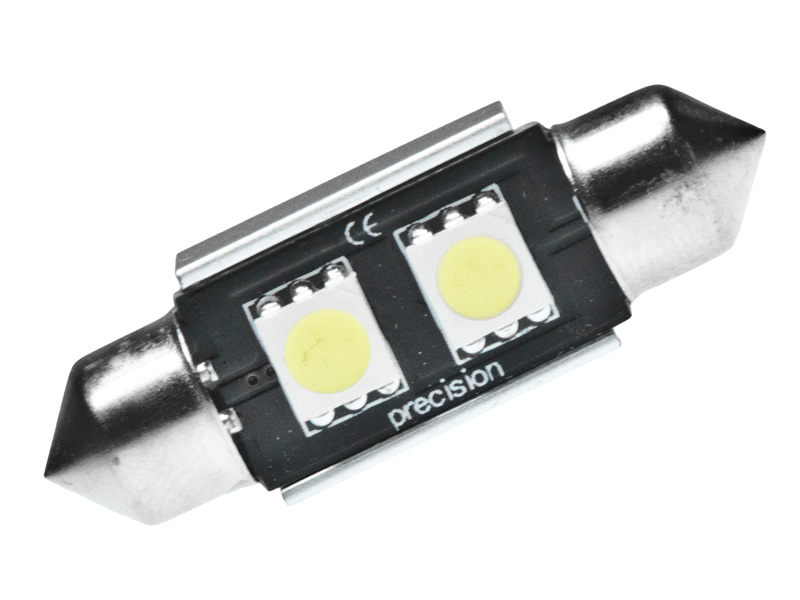 36mm 2x 5050 SMD LED Soffitte Weiß Can-Bus C5W