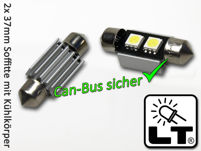 LED Innenraumbeleuchtung 2x c5w Birnen Weiß Canbus 31mm - Weiß