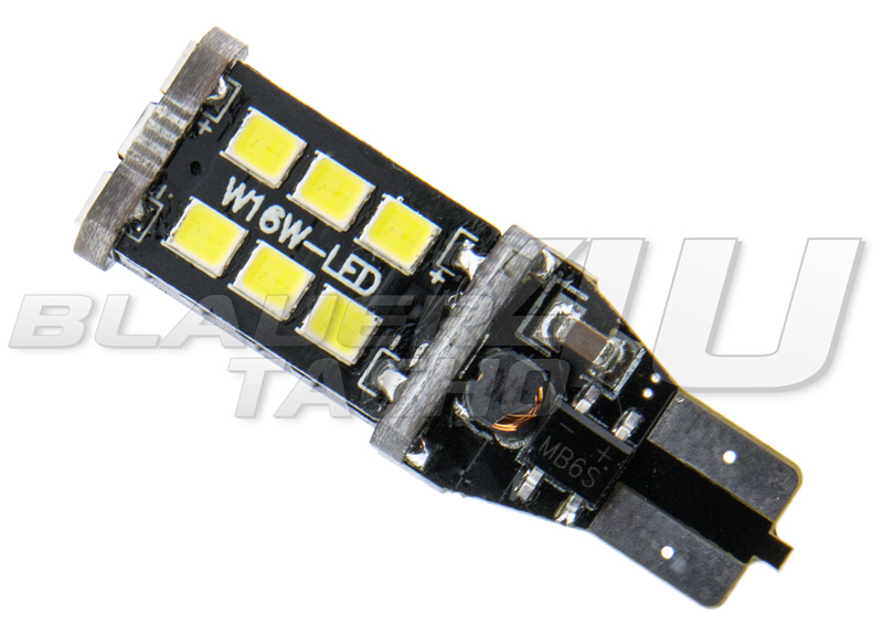 1x 15 SMD 2835 Rücklicht Rückfahrlicht CanBus W16W W2.1x16d