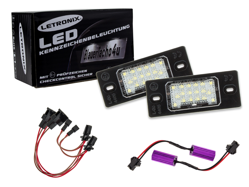 LETRONIX SMD LED Kennzeichenbeleuchtung Module VW Golf 3 III Cabrio  1993-2002