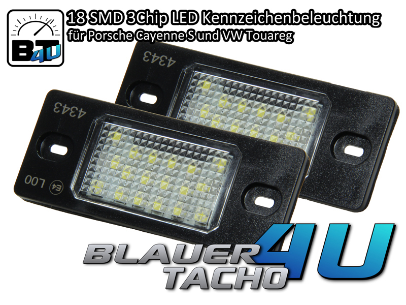 18 SMD LED Kennzeichenbeleuchtung Skoda Fabia 5J (Facelift) E-Prüfzeichen