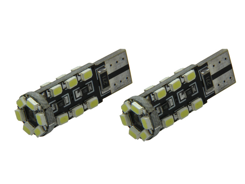 2x 18 SMD 1210 LED Standlicht Weiß 6000K Can-Bus w5w T10