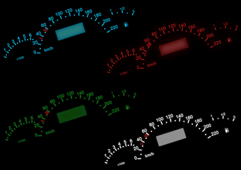 LED Umbauset Tachobeleuchtung Mercedes A-Klasse