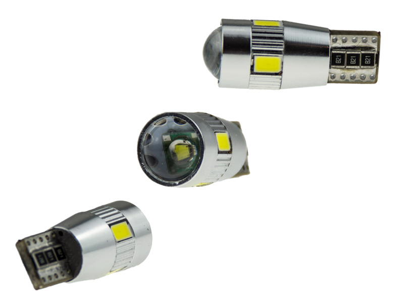 Can-Bus CheckControl sicher, 4x 5630 SMD LEDs + 3W LED, Xenon Weiß