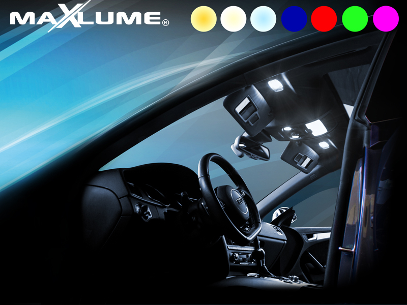 MaXlume® 6x SMD CAN-Bus LED Standlicht 360LM w5w T10 Glassockel 12V 24V