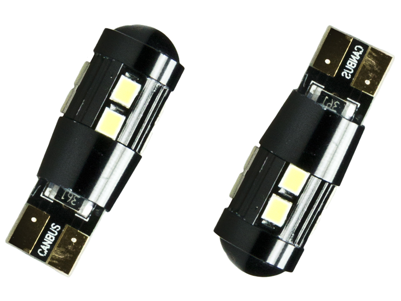 2x LED Standlicht SMD Blau w5w Tacho T10