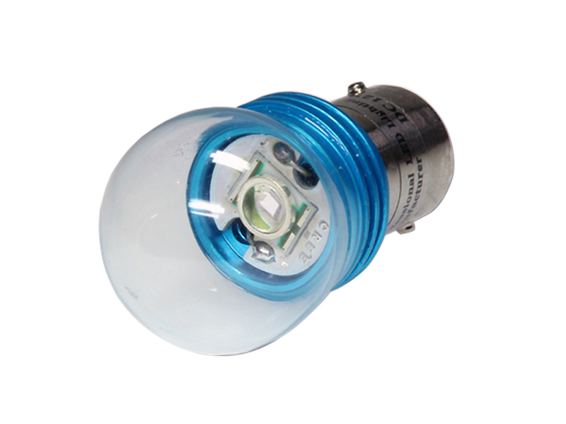 1x 9 Watt LED Blinker mit Glaskörper BaU15s PY21W Sockel