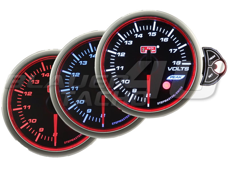 2" 52mm LED KFZ Auto Voltmeter Batteriespannung Anzeige Zusatz Instrument 12V 