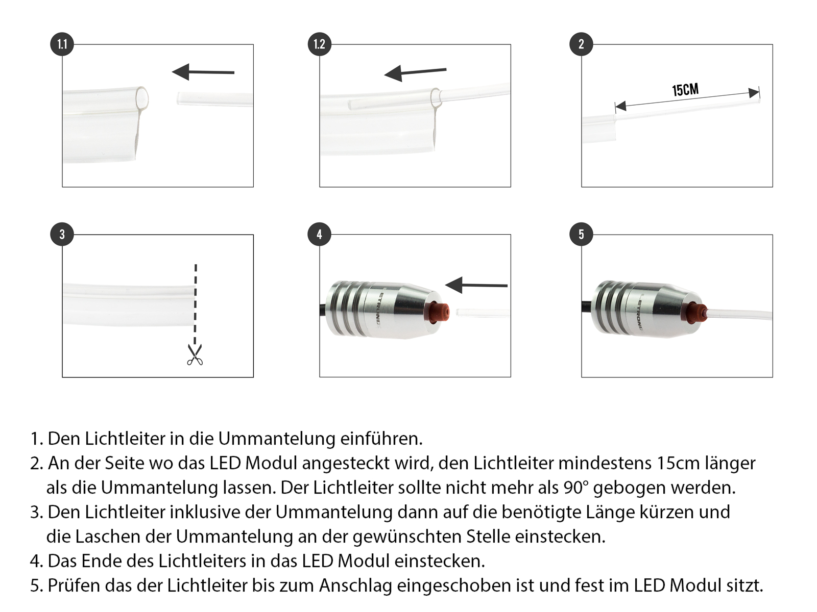 IYC - EL Ambiente Lichtleiste Ambientebeleuchtung für 3er E46 Armaturenbrett