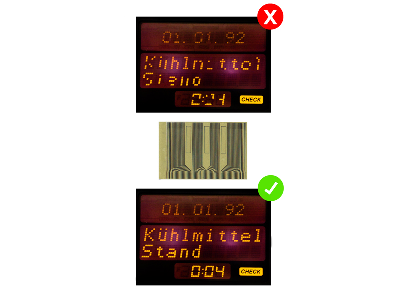 LETRONIX passend für BMW E38 E39 E53 Tacho Multifunktions Display Pixel  Reparatur Folie