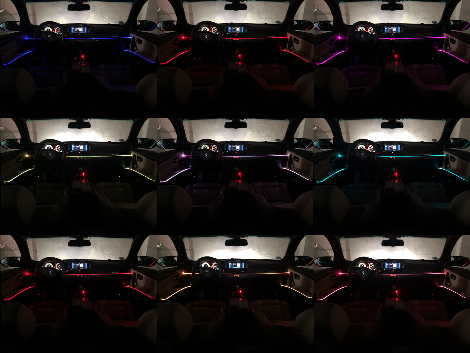 LETRONIX RGBIC Rainbow LED Sternenhimmel Funkeln 6er Set mit 330  Sternen/Fasern
