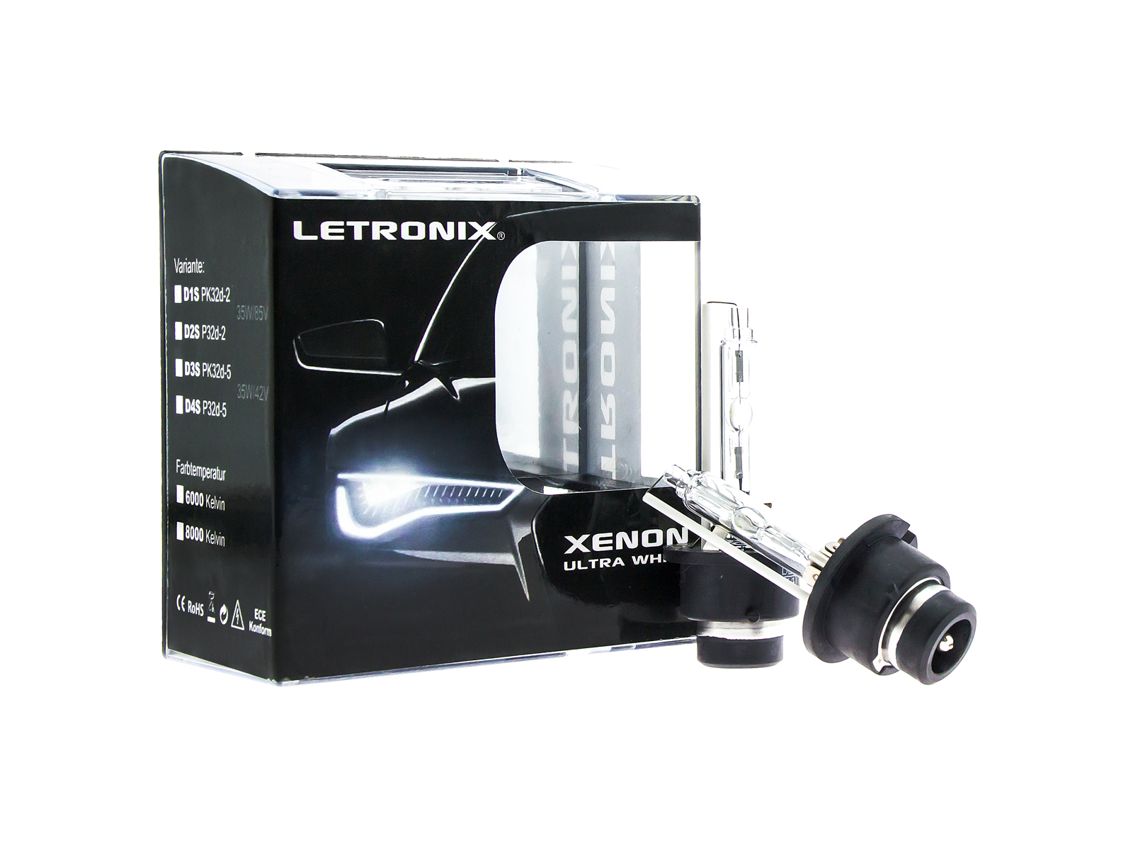 LETRONIX Xenon Brenner Lampen D2S P32d-2 35W 85V 6000K DuoBox = 2