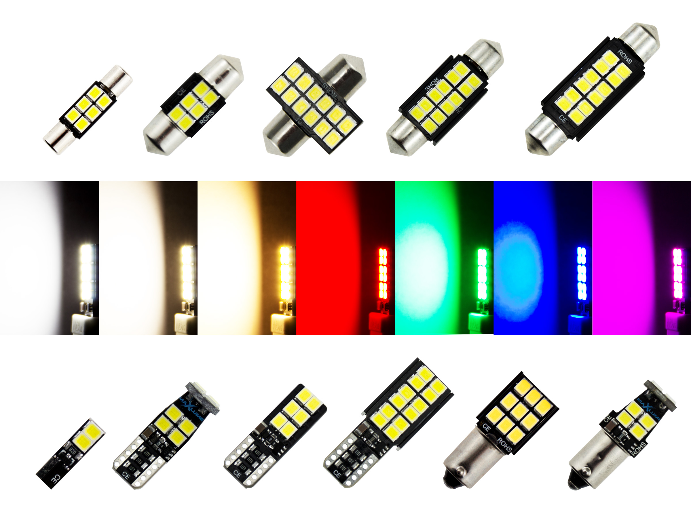 SMD LED Kennzeichenbeleuchtung Module für Mercedes W203 CL203