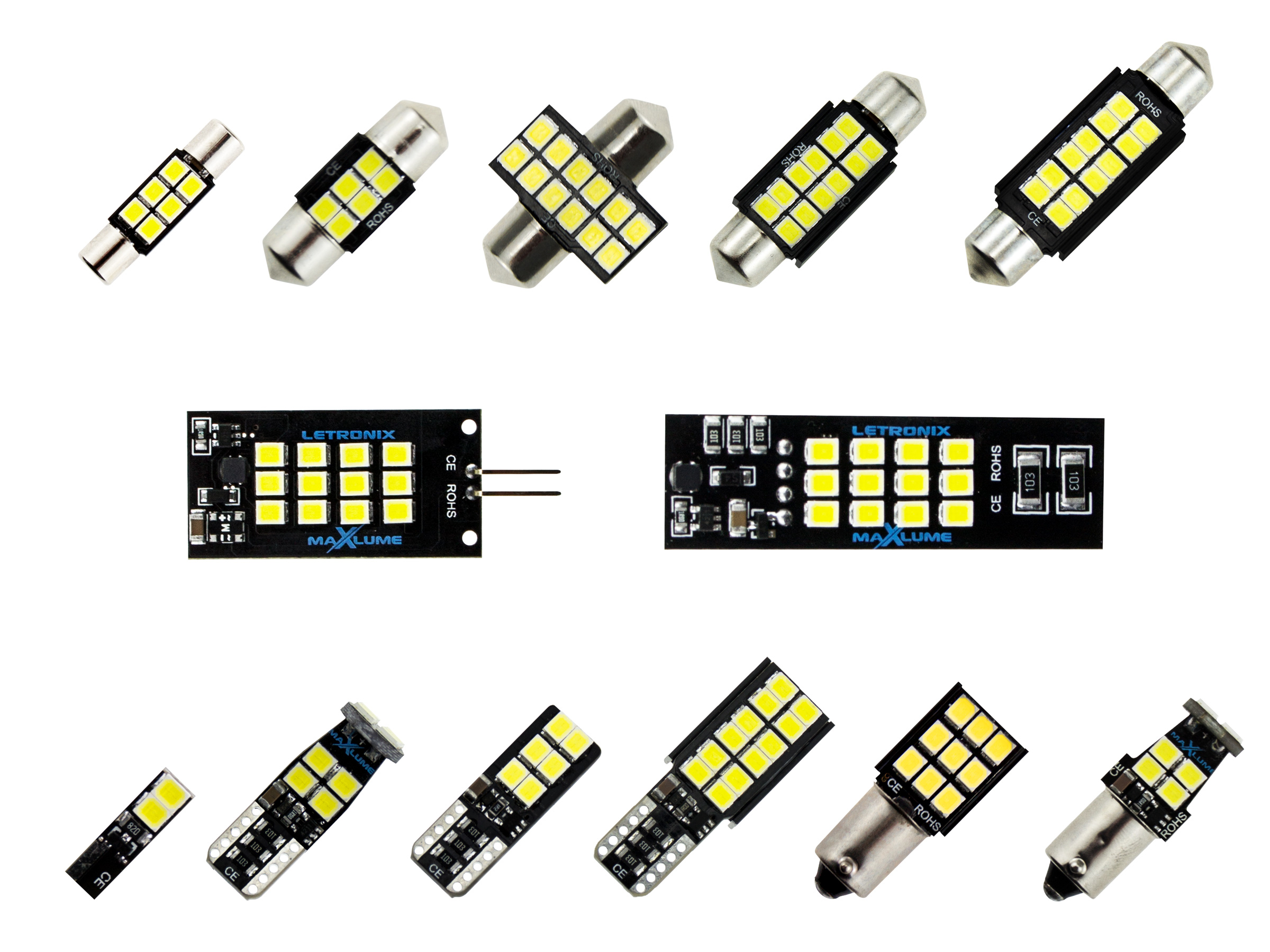 LED Kofferraum Beleuchtung für MERCEDES SL R231 | Led Innenbeleuchtung  Weißes Eis | CANbus