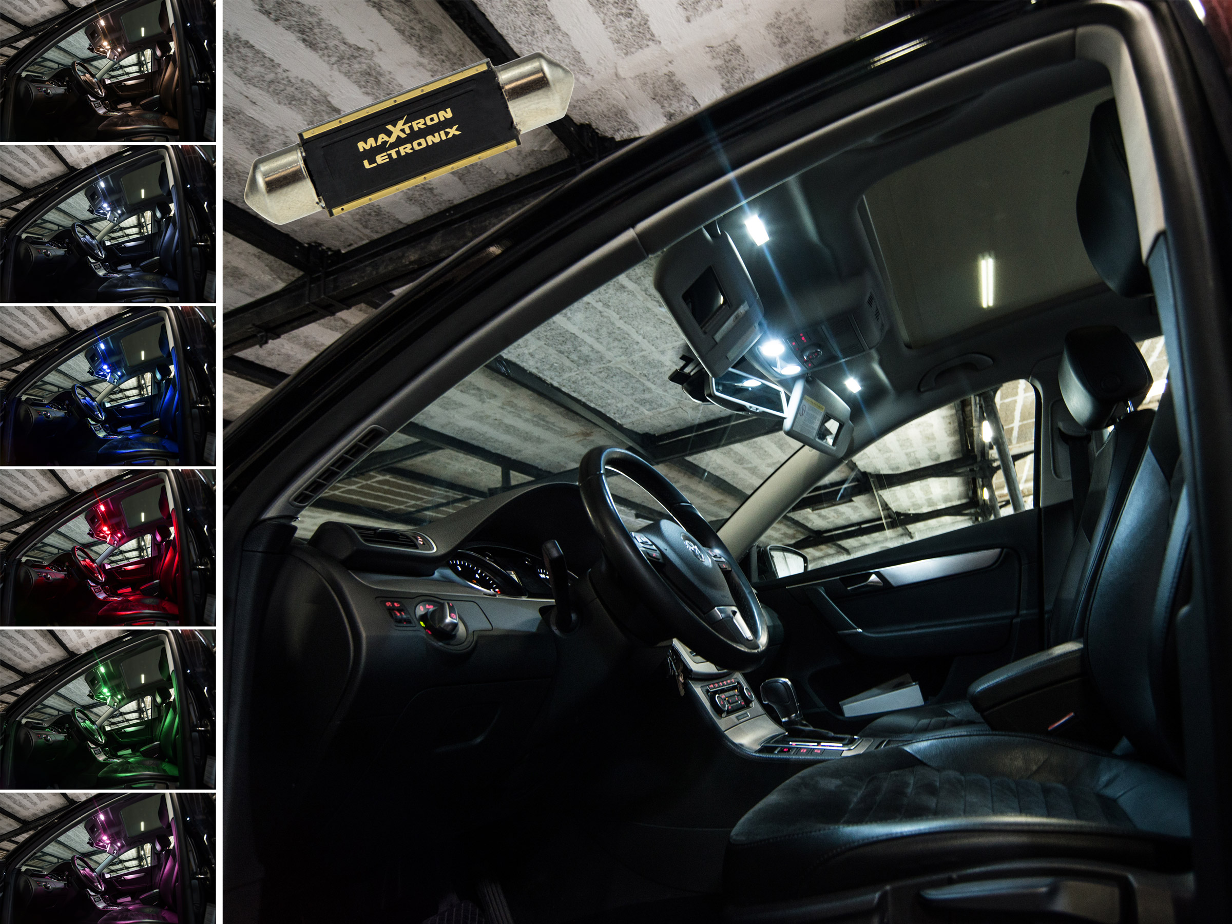 8m RGB LED Lichtleisten Auto Innenraumbeleuchtung für VW für Golf 4 5 6 7  Plus