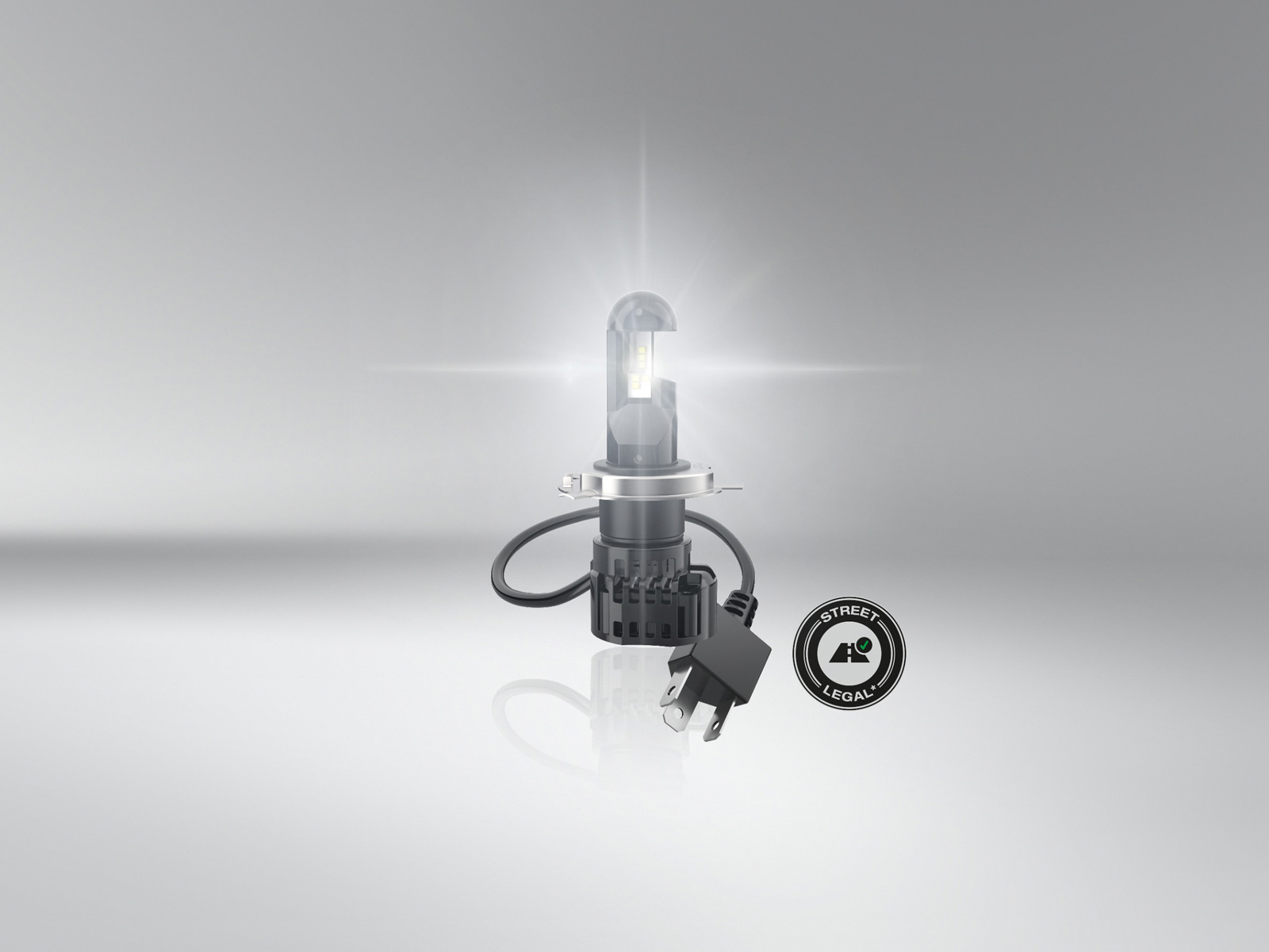 OSRAM NIGHT BREAKER H4 LED 230% Set für VW Up Bj 2011-2022 64193DWNB Lampe