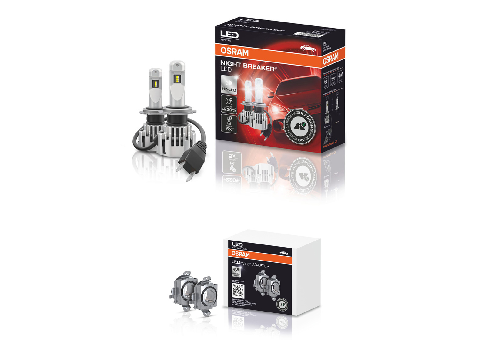 Osram H7 Night Breaker Led Birnen 2 Stück Leuchtmittel!!! Sofort