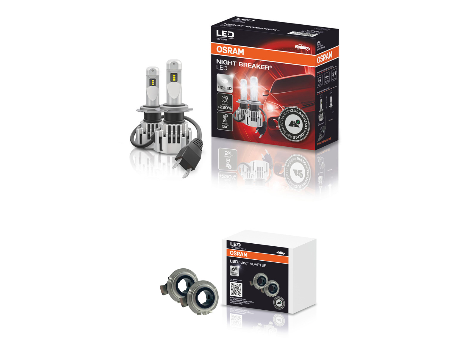 OSRAM LED Night Breaker Set für VW Polo 6R / 6C ab 2009 mit Straßenzulassung