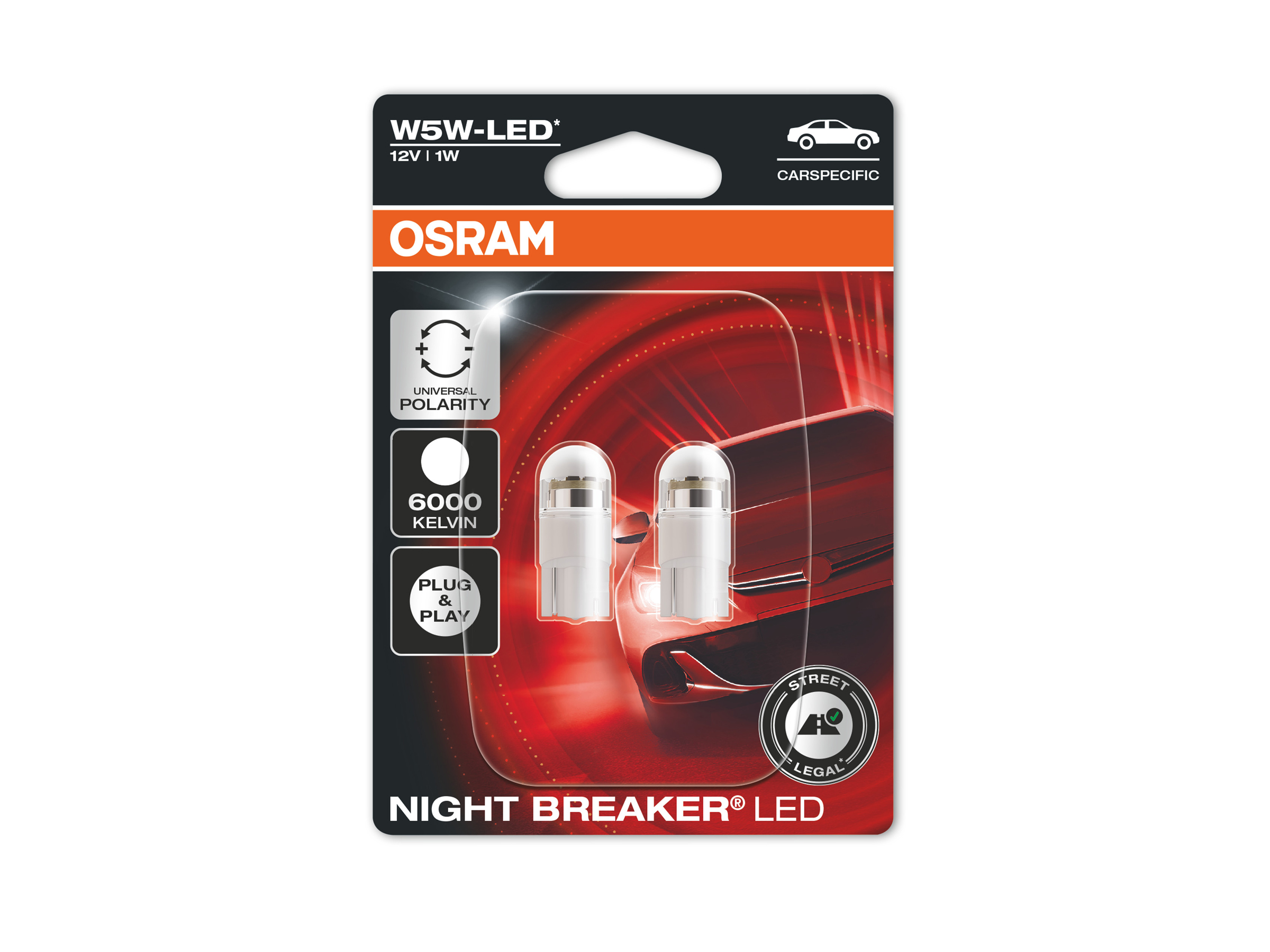 OSRAM LED W5W Night Breaker Standlicht 12V 6000K mit