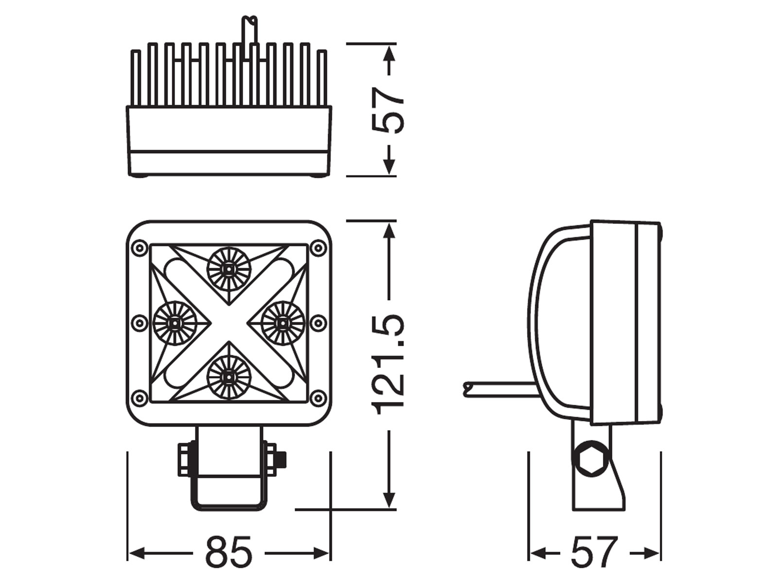 OSRAM LEDriving® Working Light Arbeitsscheinwerfer VX80-SP