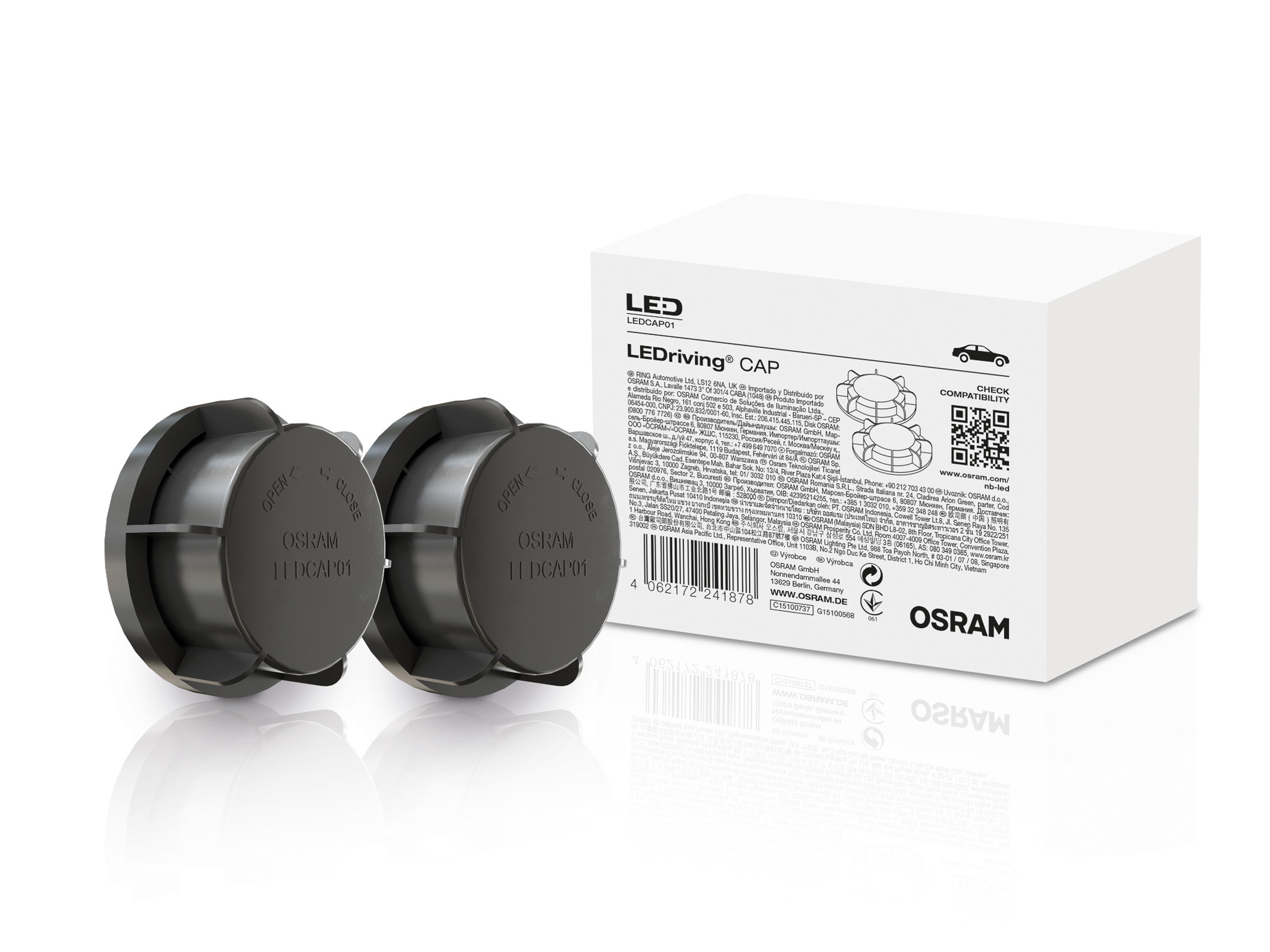 OSRAM LEDriving CAP für NIGHT BREAKER H7-LED; LEDCAP01; Ersatz für  Originalscheinwerferkappen (Lieferumfang: 2 Kappen) : : Auto &  Motorrad