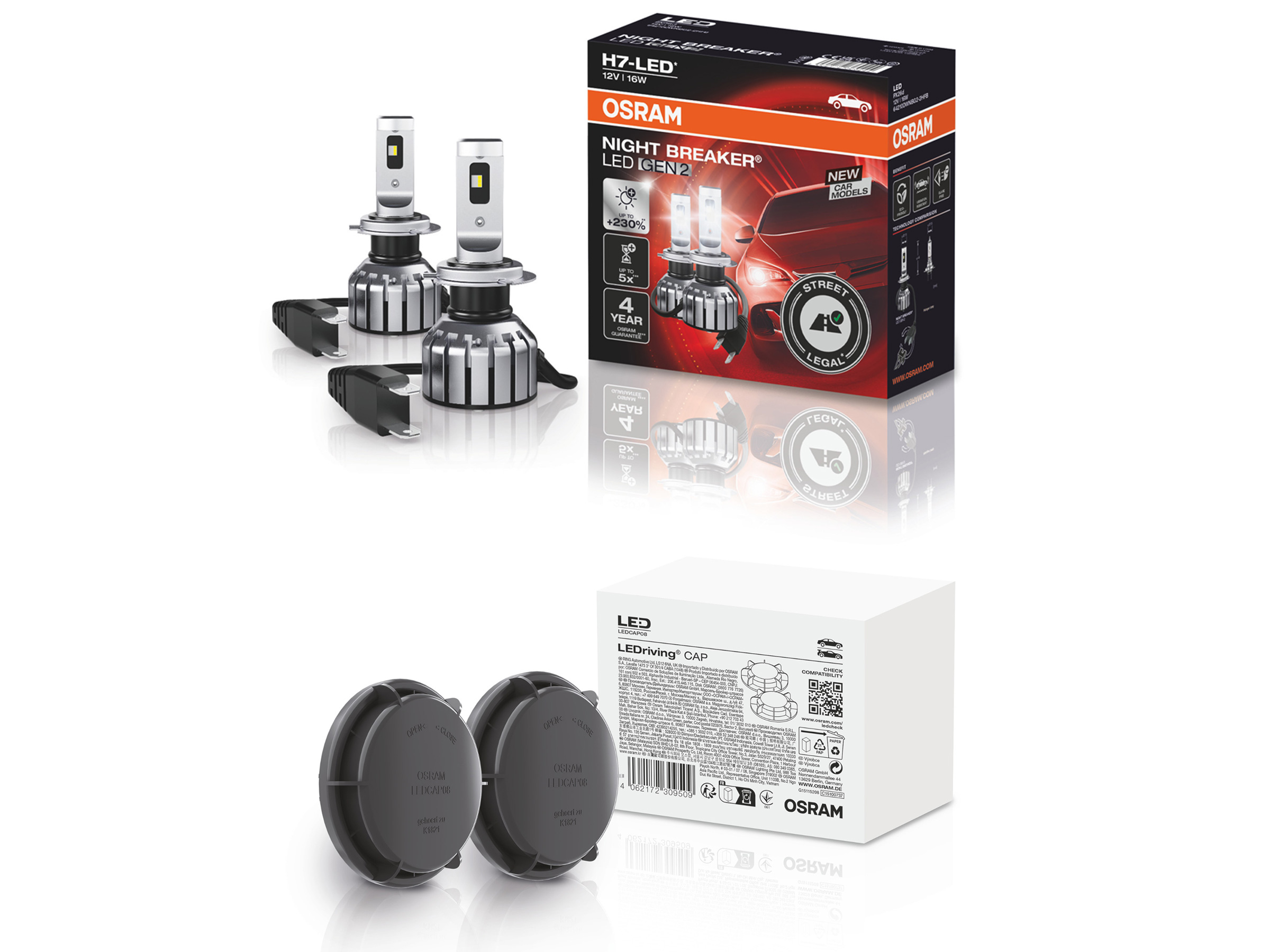 OSRAM Night Breaker H7 LED GEN2 Abblendlicht SET für Skoda Octavia lll ...