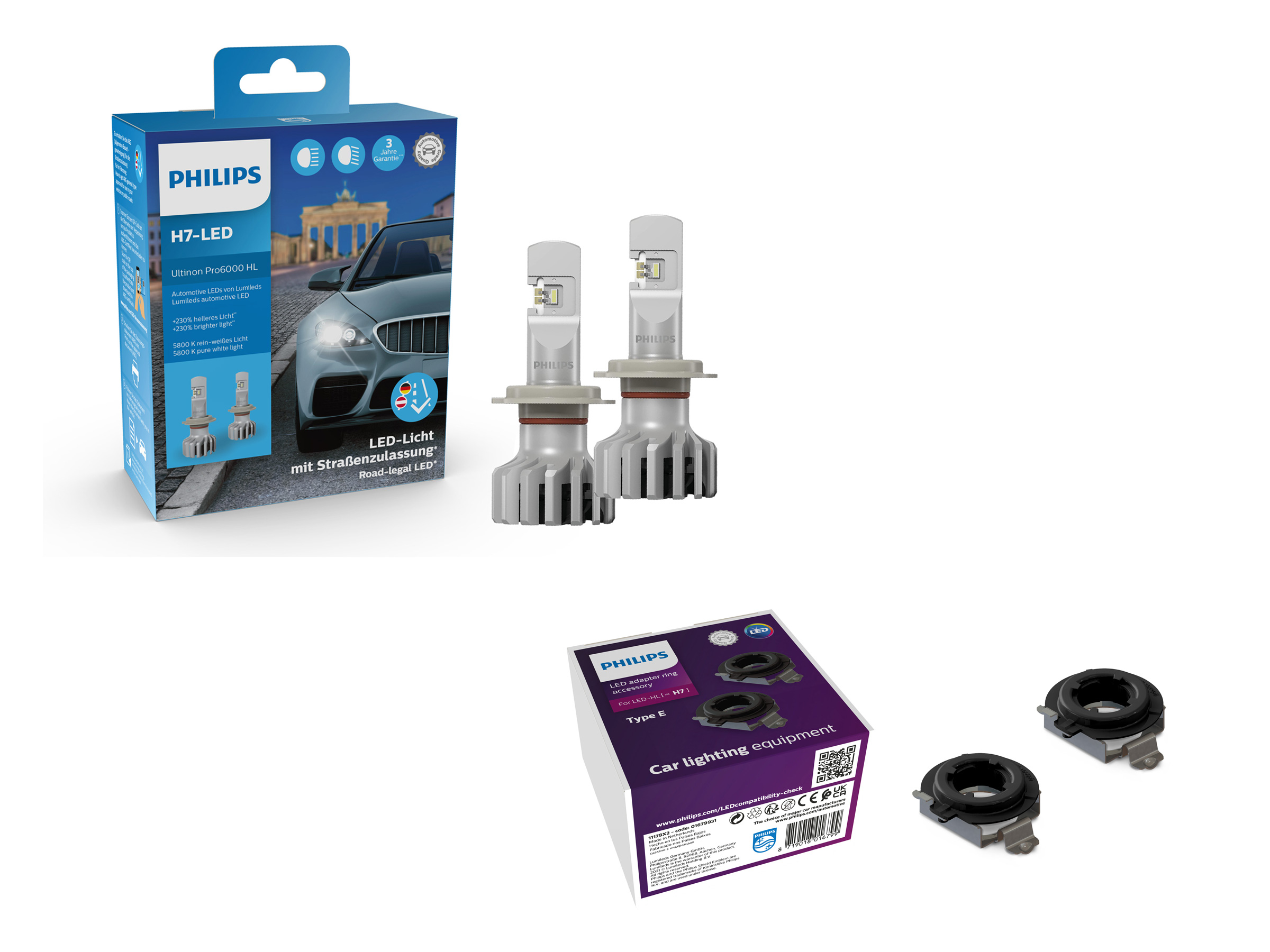 2x Original Philips CANbus Adapter für Ultinon Pro6000 H7 LED