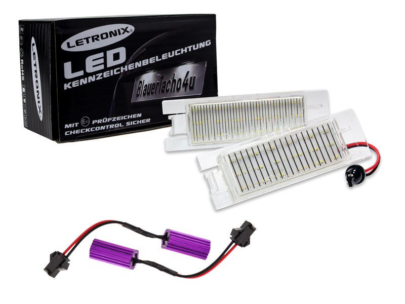 NSLUMO 2 Stueck LED Kennzeichenbeleuchtung Lampe Xenon Weiß Für Grande  Punto Van 188 188AX Seicento Multipla Marea : : Auto & Motorrad